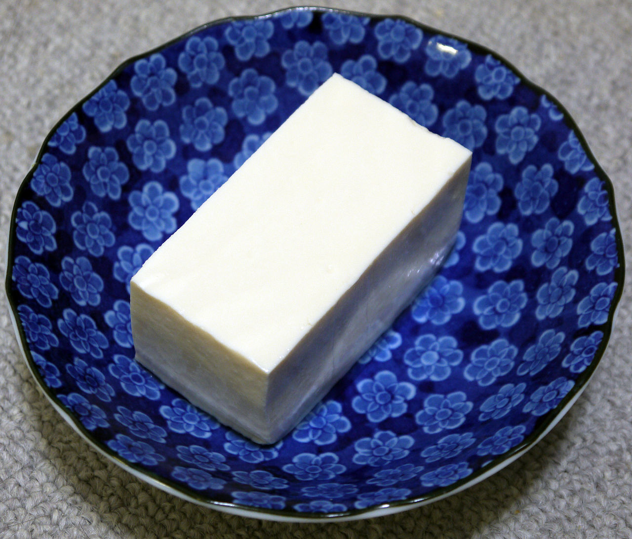 the image of a piece of tofu